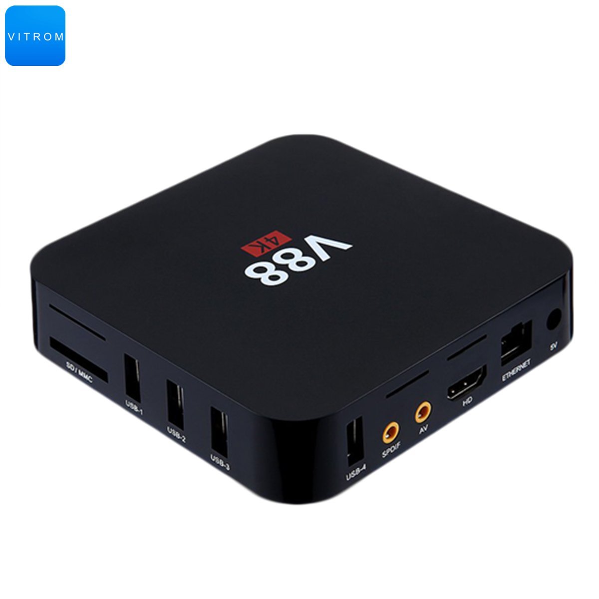 V88 Amlogic S905 Quad Core Hd Tv Box Android 5.1 4k Tv Player 1gb  8gb 