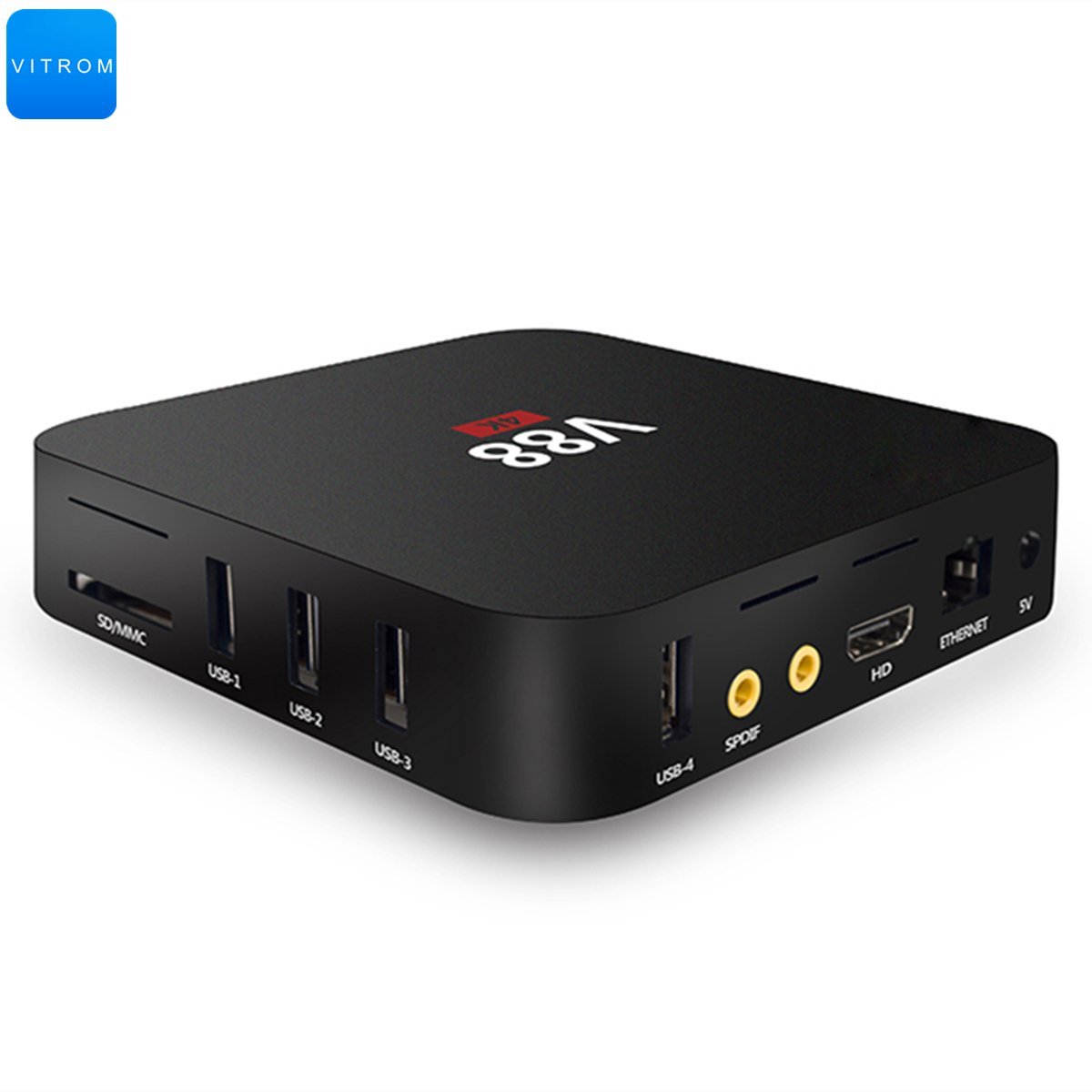 V88 Amlogic S905 Quad Core HD TV BOX Android 5.1 4K TV Player 1GB/ 8GB ...