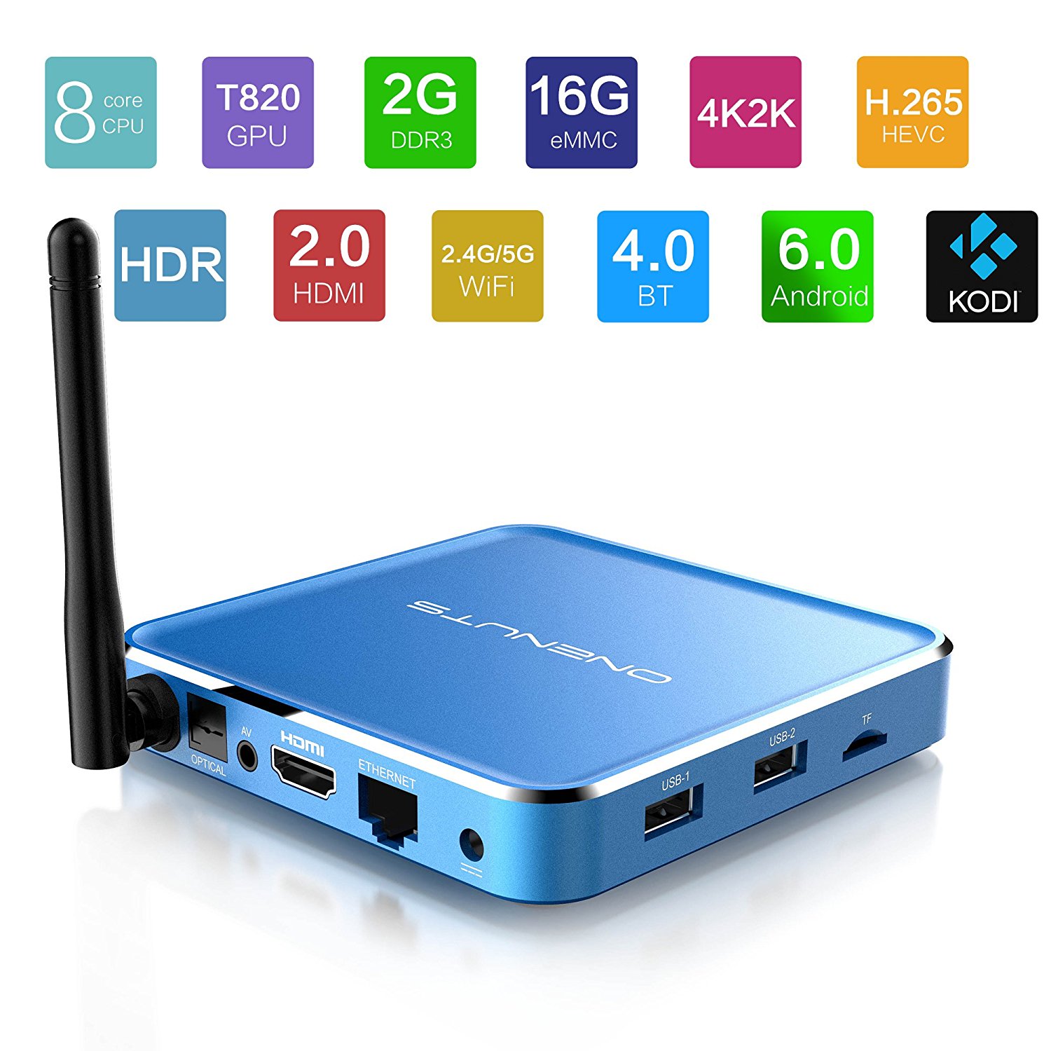 2-in-1 Octa Core Streaming Media Player & Game Android TV Box With ...