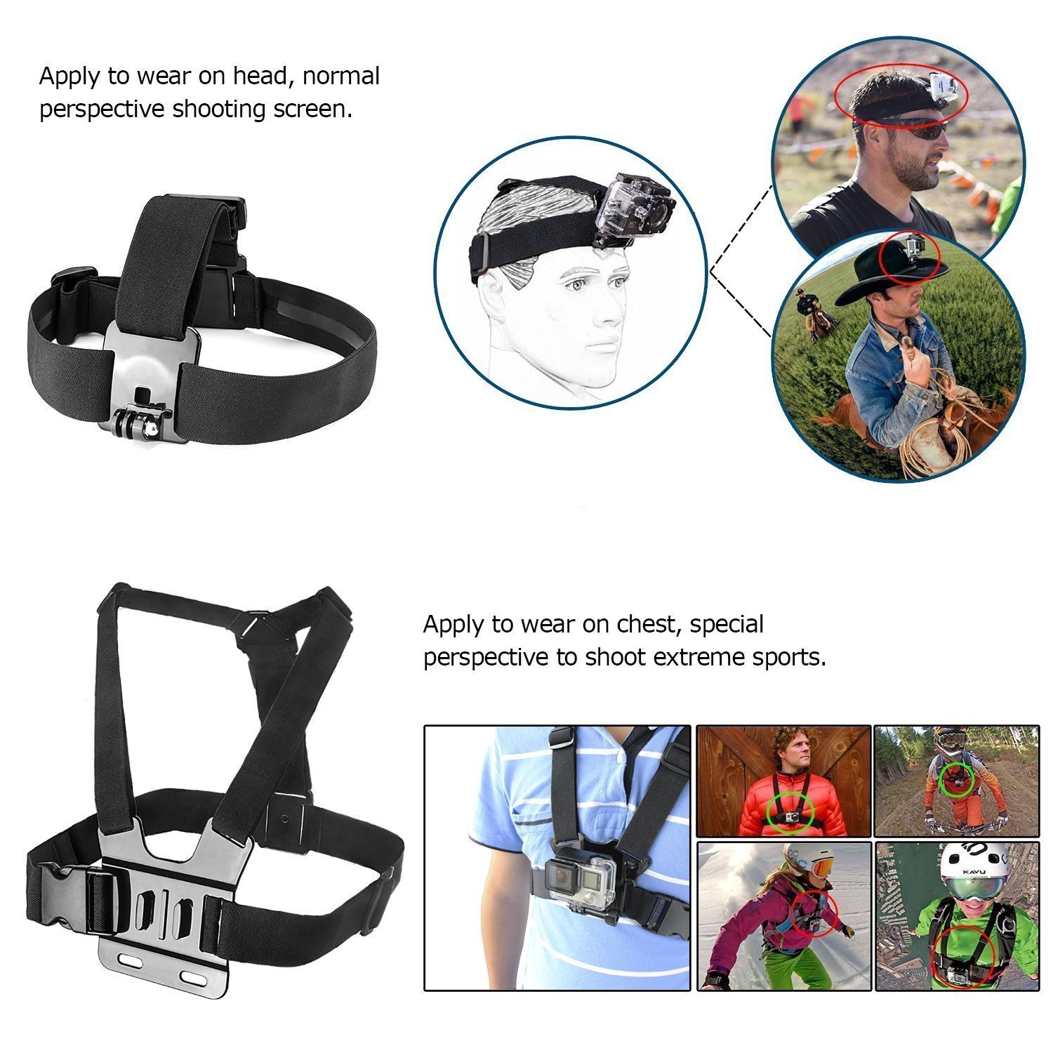 INL CM01 50in1 Action Camera Accessories Kits for Gopro 4/3/2/1