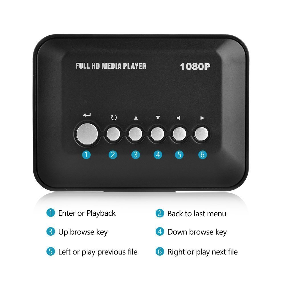 Generic HDMI Media Player 1080P HD USB SD MMC RMVB MP3 AVI MPEG Divx ...