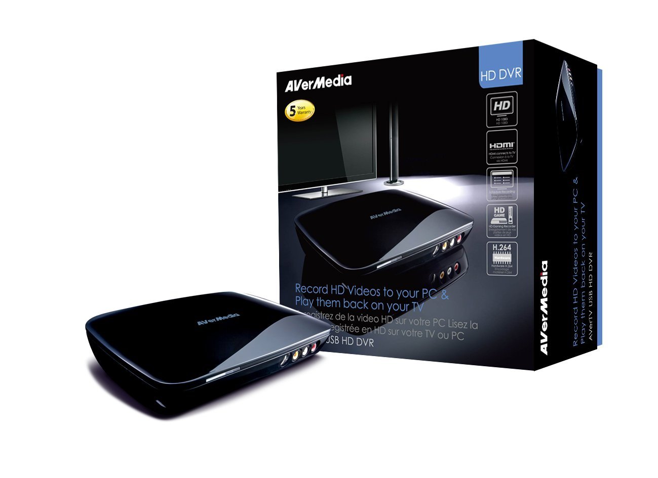 AVERMEDIA AVERTV HD USB DVR TV Tuners And Video Capture C874 Sleek ...