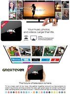 Greatever H96 PRO TV BOX Amlogic S912 Octa Core Android 6.0 Marshmallow 2G 16GB H.265 4K UHD 3D Kodi 17.0 Pre-installed... N6