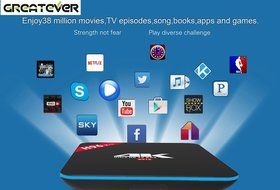 Greatever H96 PRO TV BOX Amlogic S912 Octa Core Android 6.0 Marshmallow 2G 16GB H.265 4K UHD 3D Kodi 17.0 Pre-installed... N7