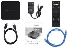 Kodi Android TV Box with Remote + Ethernet Cable &ndash; Stream Millions of Movies, TV Shows, and Music for FREE - Kodi... N4