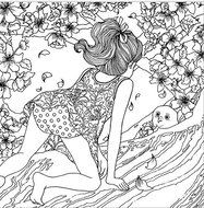 4 Designs/lot Lomefo 2016 mini Adult Coloring Books Secret Garden/Lost ocean/Time travel/Zen Mandalas 24 Pages... N4