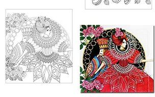4 Designs/lot Lomefo 2016 mini Adult Coloring Books Secret Garden/Lost ocean/Time travel/Zen Mandalas 24 Pages... N6