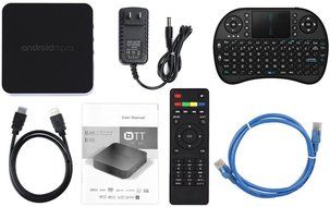 Kodi Android TV Box with Keyboard and Remote + Ethernet Cable &ndash; Stream Millions of Movies, TV Shows, and Music... N3