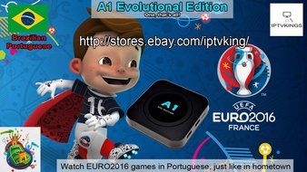 2016 Newest A1 Portuguese Brazilian internet IPTV TV Box