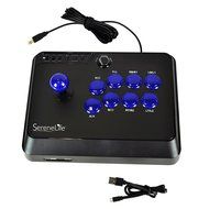 SereneLife Arcade Fight Stick - Video Game Joystick Controller N4