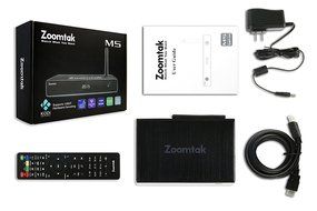 Zoomtak M5 Android TV BOX 4.4 Kitkat Amlogic S805 Chipset 1GB RAM 8GB eMMC with Kodi 16.0 Fully Loaded Dual Band... N5