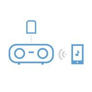 Nyrius Songo Tap Wireless Bluetooth aptX NFC Music Receiver for Streaming iPhone, iPad, Android, Smartphones,... N12