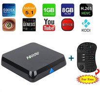 M8S+ M8S Plus TV Box XingYa Fully Loaded KODI Quad Core Android 5.1 Smart Set Top + Free Wireless Keyboard