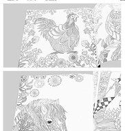 4 Designs/lot Adult Coloring Books mystery Garden beauty and beast/ Magical dream Enchanted Forest 24 Pages Kids... N6