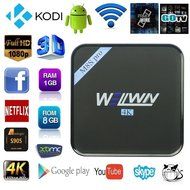 WELLWIN M8S Pro Android TV Box Amlogic S905 Quad core 1GB/8GB Android 5.1 KODI 16.0 WiFi 4K HD Media Player