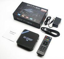WELLWIN M8S Pro Android TV Box Amlogic S905 Quad core 1GB/8GB Android 5.1 KODI 16.0 WiFi 4K HD Media Player N6