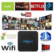 Puersit Android TV Box Fully Loaded Unlocked Kodi Amlogic S905 1GB/8GB Quad Core Smart Media Player with 4K/H.265...