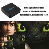 Puersit Android TV Box Fully Loaded Unlocked Kodi Amlogic S905 1GB/8GB Quad Core Smart Media Player with 4K/H.265... N4