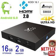 Greatever X96 TV Box Android 6.0 Marshmallow Amlogic S905X 64bit Quad Core 2G 16G XBMC Kodi 16.1 Ultra HD 4K 60fps...