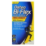 Osteo Bi-Flex Osteo Bi-Flex Triple Strength With Vitamin D3, Triple Strength 80 tabs 2000IU(Pack of 2)