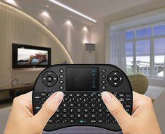 Pigflytech Mini 2.4GHz T2 Wireless Touchpad Keyboard with Mouse for PC, PAD, XBox 360, PS3, Google Android TV... N3
