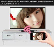 Foxcesd Dongle 1080P Miracast Wireless HDMI Display Adapter Mirroring Streaming Videos, Audio, Picture, Live Camera... N6