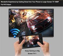 Foxcesd Dongle 1080P Miracast Wireless HDMI Display Adapter Mirroring Streaming Videos, Audio, Picture, Live Camera... N7