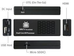 WINGONEER Bluetooth MK808B Dual Core Android 4.1 TV BOX Rockchip RK3066 Cortex-A9 Mini PC Smart TV Stick N4