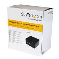 StarTech.com Universal Hard Drive Docking Station 2.5 and 3.5 Inches HDD and SSD with UASP and SATA III (UNIDOCKU33) N9