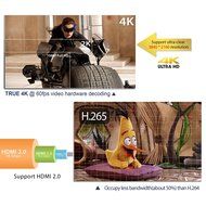 TICTID T10 Android TV Box 4K [2G DDR3/8GB Flash] Amlogic S905 Chipest Quad Core-Android 5.1 Lollipop OS with Kodi... N4