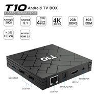 TICTID T10 Android TV Box 4K [2G DDR3/8GB Flash] Amlogic S905 Chipest Quad Core-Android 5.1 Lollipop OS with Kodi... N6