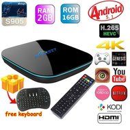 2016 NEW Puersit [2GB/16GB/4K] Quad-Core A53 Android 5.1 Smart TV BOX Amlogic S905 Streaming Media Player Bluetooth...