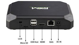 BoLv Rikomagic RKM MK36S TV Box 2.4GHz / 5.8GHz Dual Band WiFi Windows 10 Cherry Trail Z8300 with HDMI USB 2.0...