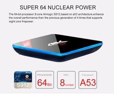 T96 Pro Android TV Box Amlogic S912 Octa-Core 2GB/16GB Android 6.0 KODI 16.1 WiFi 2.4G/5.8G LAN 1000M Bluetooth... N3