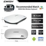 EMISH X810 Andoird Tv Box, Game Player with KODI, 4K2K Rockchip 3368 64Bit Octa Core DDRIII 2GB, EMMC Flash 16GB... N3