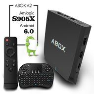 2017 Model ABOX A2 Android 6.0 TV Box with Amlogic S905X 64 Bits 16GB ROM and True 4K Playing