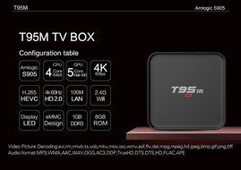 T95M Wifi Android TV Box with Pre Installed Kodi, Quad Core Cortex-A53, 1GB DDR3 RAM and 8GB emmc Flash N7