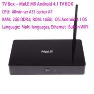 MeLE M9 Quad Core 2GB/16GB HD 4K Mini PC Android TV Box +F10 pro Voice Keyboard