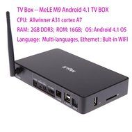 MeLE M9 Quad Core 2GB/16GB HD 4K Mini PC Android TV Box +F10 pro Voice Keyboard N3