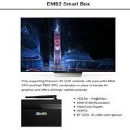 SUPVIN EM92 Android 6.0 Marshmallow 4K TV Box Amlogic S912 Chipset [2G DDR3/16G eMMC] Octo-core Kodi 16.1 Fully... N6