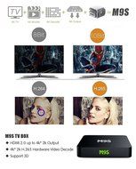 KODI 16.0 Smart Wifi Android 5.2 TV Box Jbonest M9S 4K Ultra HD DRR3 1GB Memory 8GB Storage S905 Bluetooth Blu-ray... N3