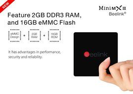 Beelink MINI MXIII Android 6.0 TV Box,4K Amlogic S905X Quad Core H.265 VP9 Decoding Dual Band WiFi Bluetooth 4.0... N3