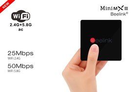 Beelink MINI MXIII Android 6.0 TV Box,4K Amlogic S905X Quad Core H.265 VP9 Decoding Dual Band WiFi Bluetooth 4.0... N4