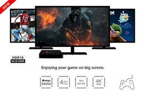 Beelink MINI MXIII Android 6.0 TV Box,4K Amlogic S905X Quad Core H.265 VP9 Decoding Dual Band WiFi Bluetooth 4.0... N7