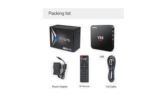 Pinwheel V88 TV Box with [Free i8 mini keyboard ]Android 5.1 Rockchip 3229 Quad-Core(1.5GHZ) Kodi 16.0 Internet... N7