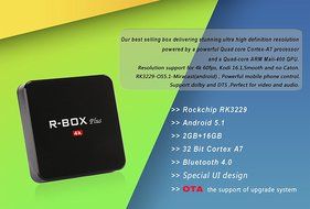 STOGA R-BOX Plus 4k TV Box Rockchip 3229 Quad Core Smart TV Box with RK3229 Android 5.1 OS, KODI 16.1,2G+16G BT4.0