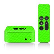 iCarbons Green Carbon Fiber Skin for Apple TV 4th Gen. / Remote Skin Included 4th Generation