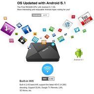 COOLEAD D5 TV Box Android 5.1 Rockchip RK3229 Quad-core Kodi 16.1 Fully Loaded 1GB RAM 8GB ROM 4K Mini PC Media... N6