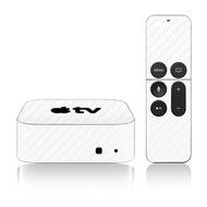 iCarbons White Carbon Fiber Skin for Apple TV 4th Gen. / Remote Skin Included 4th Generation