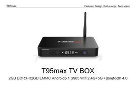 Easytone T95 max Android 5.1 TV Box Amlogic S905 Kodi 16.0 XBMC Pre-installed Quad Core 2GB DDR3 32GB EMMC 2.4G... N12
